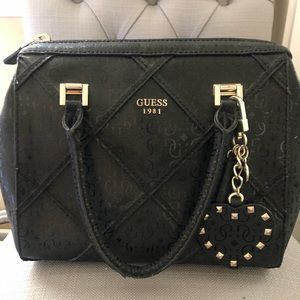 Guess Satchel  black handbag .